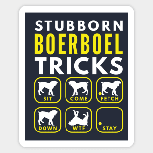 Stubborn Boerboel Tricks - Dog Training Sticker